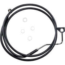 Durite frein avant - ABS - pour HD Touring à partir de 2014 - noir - raccord chromé