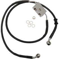 Durite frein avant allongée + 10" - ABS - pour HD XL 883L, XL 1200T à partir de 2014 - noir