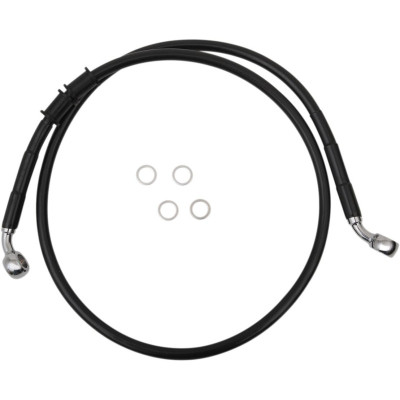 Durite frein avant allongée + 6" - pour HD XL 883L, XL 1200T à partir de 2014 - noir
