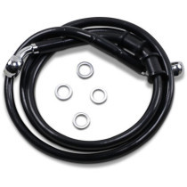 Durite frein avant allongée + 8" - pour HD XL 883L, XL 1200T à partir de 2014 - noir