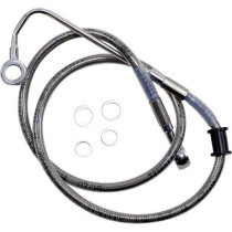 Durite frein avant allongée + 2" - pour HD Softail FLSTCI de 2015 à 2017 - inox tressé