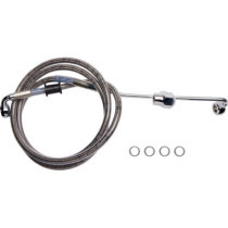 Kit durite frein arrière - pour HD Touring de 2014 à 2019 - sans ABS - à partir de 2018 - inox tressé