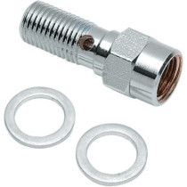 Vis Banjo avec connection commutateur de frein - 3/8"-24 - chromé