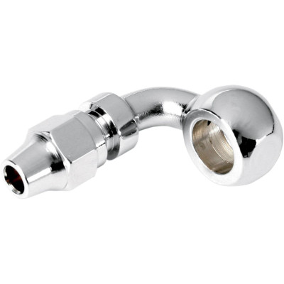 Raccord Banjo universel - 3/8"- 10 MM - 90° - chromé