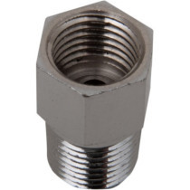Adaptateur de durite de frein - 1/8 NTP - 3/8"-24 - chromé