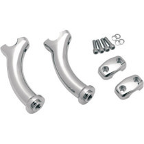 Kit risers Style Deuce - 5,5" avec retour de 2" - pour Harley Davidson Softail Deuce de 2000 à 2006 - chromé