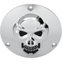 Cache allumage Skull 3D - pour Harley Davidson Big Twin de 1970 à 1988 - chromé