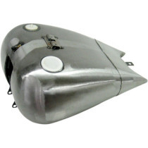 Réservoir de carburant rallongé - Dash Style - 19,3 L - avec bonde jauge carburant - pour HD Softail de 2000 à 2006 - acier brut