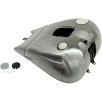 Réservoir de carburant - console centrale rallongé - Dash Style - 19,3 L - pour HD Softail de 2000 à 2006 - acier brut