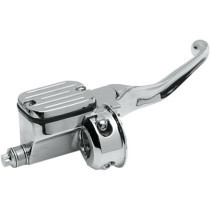 Kit de maître cylindre + levier de frein hydraulique - 9/16" - Cut Down - chromé