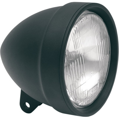 Phare coulé moulé - H4 - 5,75" - 65 W- à visser - noir mat