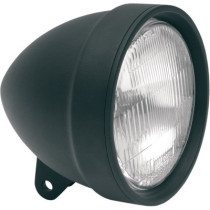 Phare coulé moulé - H4 - 5,75" - 65 W- à visser - noir mat