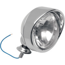 Phare additionnel  - avec visière - 4" - 55 W- montage inférieur - chromé