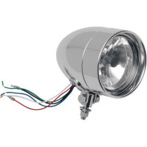 Phare additionnel Style Bullet - 4" - 55/60 W - montage inférieur - chromé