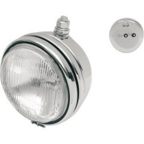 Phare Style Diamond - 5,75" - 12 V - 50/60 W - montage supérieur - bleu - chromé