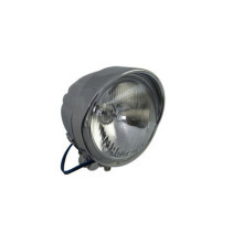 Phare additionnel avec visière - 4,5" - H3 - 25 W - montage inférieur - chromé