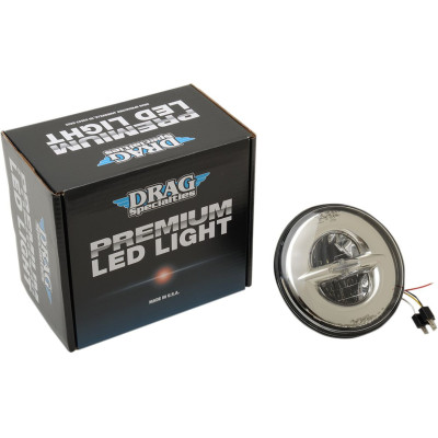 Phare à led Premium - type réflecteur - 7" - chromé