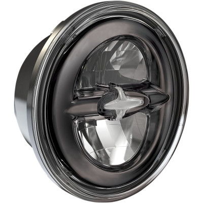 Phare à led Premium - type réflecteur - 5,75" - noir chromé