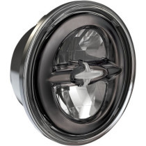Phare à led Premium - type réflecteur - 5,75" - noir chromé