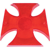 Lentille de remplacement de feu arrière Maltese Cross - rouge