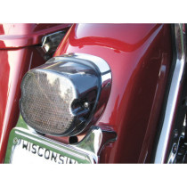 Feu arrière Low Profile - éclairage de plaque inférieur - pour Harley Davidson à partir de 1999 - fumé