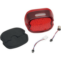 Feu arrière Low Profile - éclairage de plaque supérieur - pour Harley Davidson à partir de 1999 - rouge