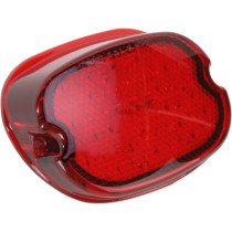 Cabochon de feu arrière Laydown - sans éclairage de plaque - pour Harley Davidson à partir de 1999 - rouge