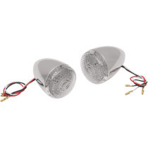 Clignotants arrière Honeycomb à led - Style Deuce - 12 V - clair - chromé