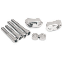 Kit repositionnement clignotants avant - 39/49 mm - HD FXR 1987/1994, Dyna 1991/2005, Sportster XL à partir de 1987 - chromé