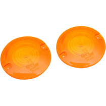 Lentilles de clignotants plats - pour HD Softail 2000/2017, Touring à partir de 1999 - orange