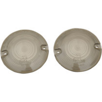 Lentilles de clignotants plats - pour HD Softail 2000/2017, Touring à partir de 1999  - verre fumé