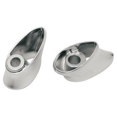 Supports de clignotants - style Deuce - Bullet - chromé