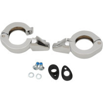 Colliers de déport clignotant avant - pour fourche - Diam. 41 mm - chromé