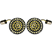 Inserts de clignotants à led - Bullet Style - double filament - ambre/blanc
