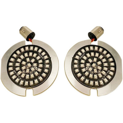 Inserts de clignotants à led arrière - Flat - double filament - rouge