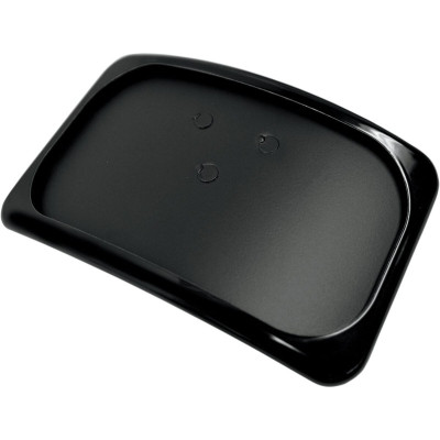 Support de plaque d'immatriculation - Large radius - horizontal - noir brillant