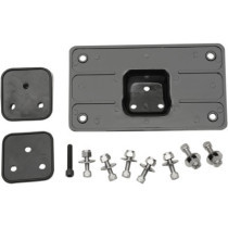 Support de plaque d'immatriculation - garde-boue - noir