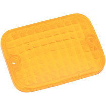 Verre de remplacement - pour feu Marker rectangulaire - orange