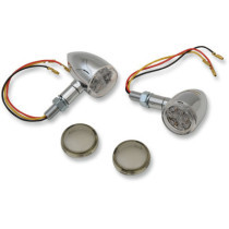 Kit de clignotants Mini Deuce à led -  éclairage orange - 12 V - chromé