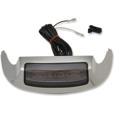 Pare-choc de garde-boue avant + feu à led fumé - pour Harley DavidsonTouring à partir de 2014 - chromé