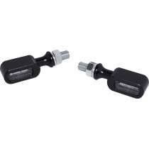Clignotants avant - verre clair - led ambre - noir