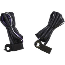 Clignotants avant - verre fumé - led ambre - pour HD V Rod de 2002 à 2012, Softail de 2016 à 2017 - noir