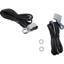 Clignotants avant - verre fumé - led ambre - pour HD Dyna, Softail, Sportster XL de 1996 à 2017 - chromé