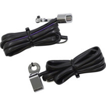 Clignotants à led avant - verre fumé - led ambre/blanc - pour HD Sportster XL de 2014 à 2020 - chromé