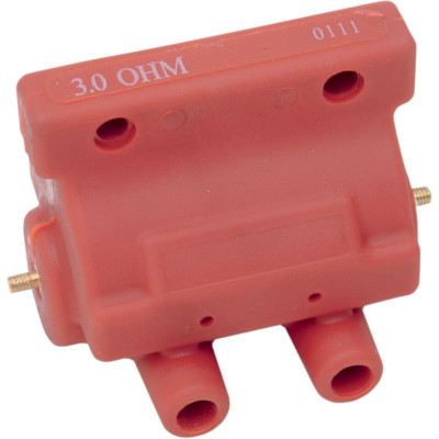 Bobine d'allumage Dual Fire - 12 V - 3 ohm - pour HD Big Twin, Sportster XL 1980/1984 - rouge