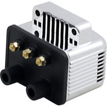 Bobine d'allumage Single Fire - 12 V - 3 ohm - pour Harley Davidson Softail à partir de 2018 - chromé