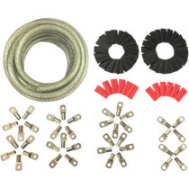 Kit de câble de batterie à oeillets - 7,6 m - transparent