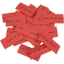 Gaine thermorétractable - diam 12 - 25 unités - rouge