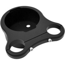 Support de jauge OEM - guidon T Bar 1,25" - risers avec entraxe 3-1/2" - noir mat