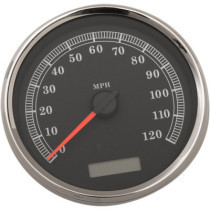 Compteur de vitesse électronique - 127 mm - mph - pour Harley Davidson Big Twin et Sportster XL de 2004 à 2013 - noir